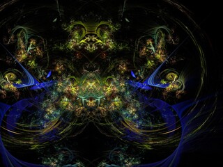 Imaginatory fractal background Image