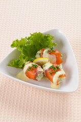 スモークサーモンポテサラ巻き