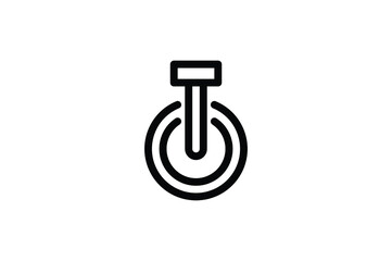 Transportation Outline Icon - Unicycle