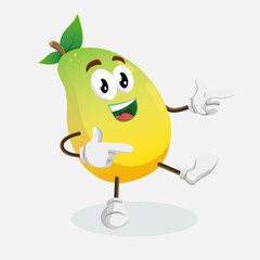 Mango Logo Mascot Hi pose