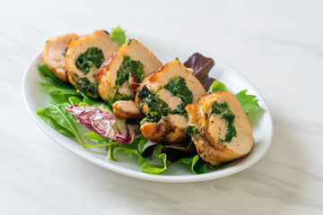 chicken breast stuffed with cheese and spinach