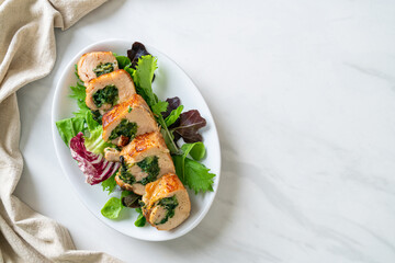 chicken breast stuffed with cheese and spinach
