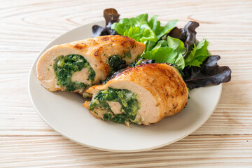 chicken breast stuffed with cheese and spinach
