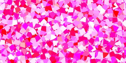 Light gray vector background with triangles.