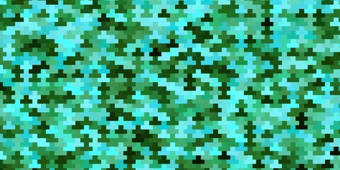 Light Blue, Green vector texture in rectangular style.