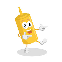 Mustard Logo Mascot Hi pose