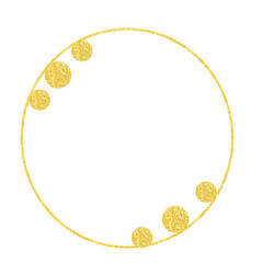 Watercolor pastels and circles, lines. Gold round contour frame. Illustration for greeting cards, logos.