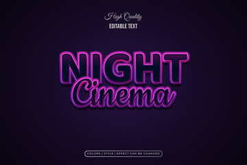 Elegant Black and Purple Text Effect. Editable text style effect