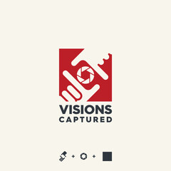 visions capture logo abstract illustration