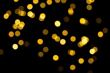 The golden side's or boke on a black background. Merry Christmas and happy New Year. Christmas...