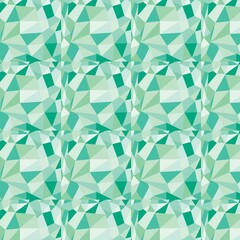 abstract geometric  green crystal background
