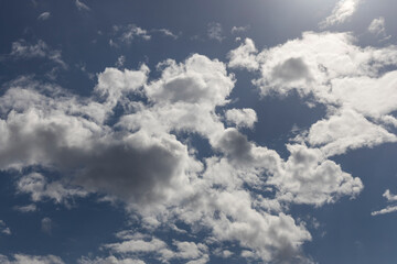 Fototapeta premium beautiful fluffy clouds and sky background