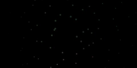 Dark Pink, Green vector background with small and big stars.