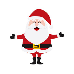 Santa Clauses set for christmas,Collection of Christmas Santa Claus. Merry christmas, vector winter background. Set of cute cartoon Santa Claus and Christmas deer.vector illustration and icon