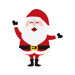 Santa Clauses set for christmas,Collection of Christmas Santa Claus. Merry christmas, vector winter background. Set of cute cartoon Santa Claus and Christmas deer.vector illustration and icon