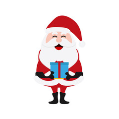 Santa Clauses set for christmas,Collection of Christmas Santa Claus. Merry christmas, vector winter background. Set of cute cartoon Santa Claus and Christmas deer.vector illustration and icon