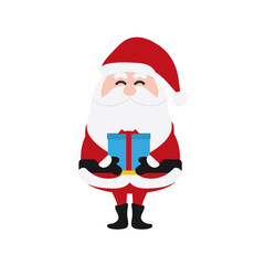 Santa Clauses set for christmas,Collection of Christmas Santa Claus. Merry christmas, vector winter background. Set of cute cartoon Santa Claus and Christmas deer.vector illustration and icon