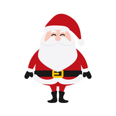 Santa Clauses set for christmas,Collection of Christmas Santa Claus. Merry christmas, vector winter background. Set of cute cartoon Santa Claus and Christmas deer.vector illustration and icon