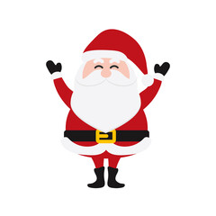 Santa Clauses set for christmas,Collection of Christmas Santa Claus. Merry christmas, vector winter background. Set of cute cartoon Santa Claus and Christmas deer.vector illustration and icon