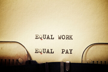 Equal work equal pay