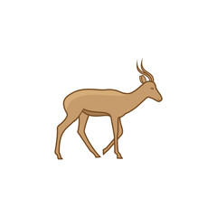 deer logo template, design vector icon illustration