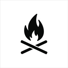 Fire flame icon vector illustration design template