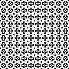 Fototapeta premium Abstract Cross Pattern Dots generative computational art illustration