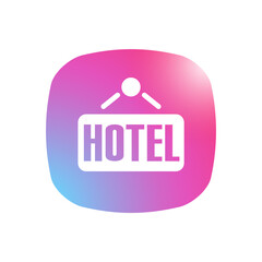 Hotel Sign - Mobile App Icon