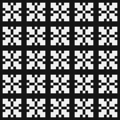 Abstract Cross Pattern Dots Logo generative computational art illustration