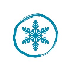 Freeze icon isolated on white background. Snowflake sign © sljubisa