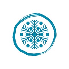 Freeze icon isolated on white background. Snowflake sign