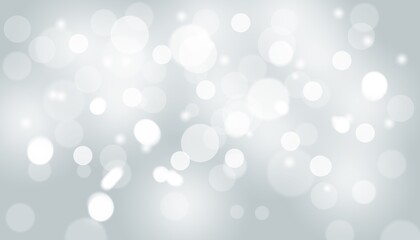 Gray abstract background with snow bokeh blurred for Christmas new year and winter concept.