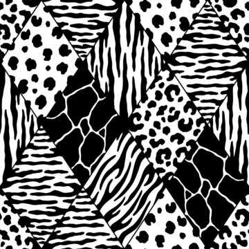 Abstract diamond animal print. Vector illustration pattern for surface, t shirt design, print, poster, icon, web, graphic designs. 