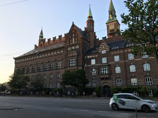 view at the city center of copenhagen Denmark