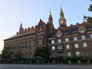 view at the city center of copenhagen Denmark