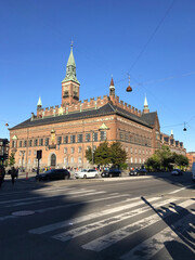 View of Copenhagen city Denmark