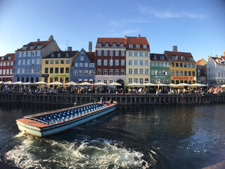 Nyhavn harbor in Copenhagen, Denmark