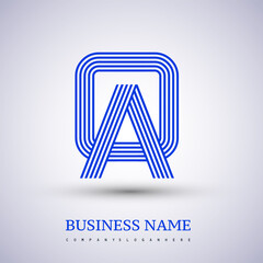 Letter AO linked logo design. Elegant symbol for your business or company identity.