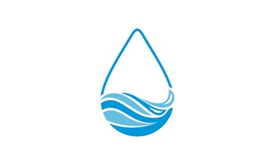 Water drop illustration vector icon