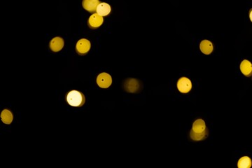 The golden side's or boke on a black background. Merry Christmas and happy New Year. Christmas background.