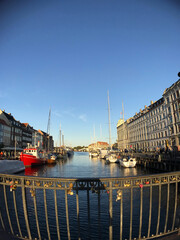 Nyhavn harbor in Copenhagen, Denmark