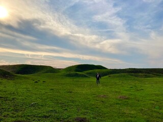 person in the field