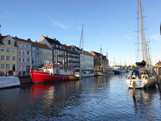 Nyhavn harbor in Copenhagen, Denmark