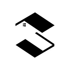 Fototapeta na wymiar S initials logo icon vector