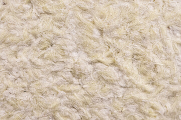Macro photo texture of liquid wallpaper. The fiber structure is also similar to mineral wool