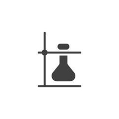 Lab flask vector icon. filled flat sign for mobile concept and web design. Lab Experiment glyph icon. Symbol, logo illustration. Vector graphics