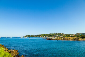 Fototapeta premium view of the coast of the region sea