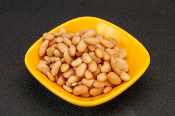 White beans kidney in the bowl