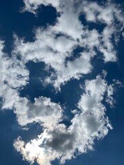 blue sky with clouds
