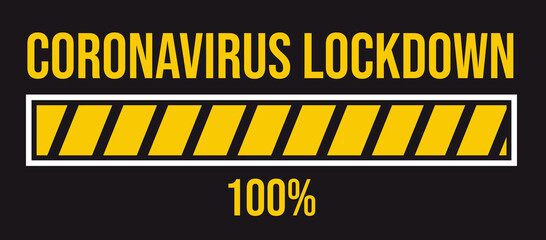 Covid-19 Lockdown Coronavirus loadingbar
